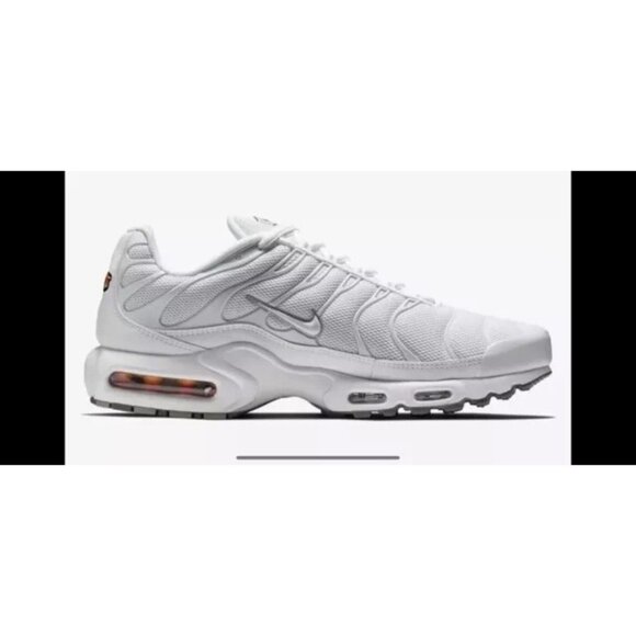 Nike Air Max Plus TN White Sneakers Mens Size 7.5 US 604133-139 7668 GUC - Picture 1 of 12